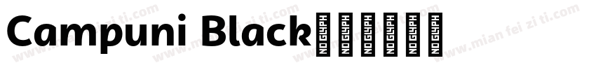 Campuni Black字体转换